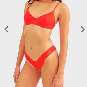 Stassy Red Blackbough Bottoms